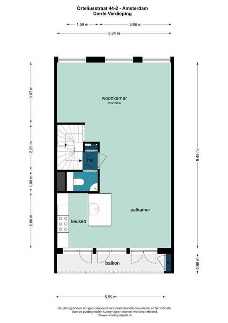Orteliusstraat 44 2, Amsterdam foto-29