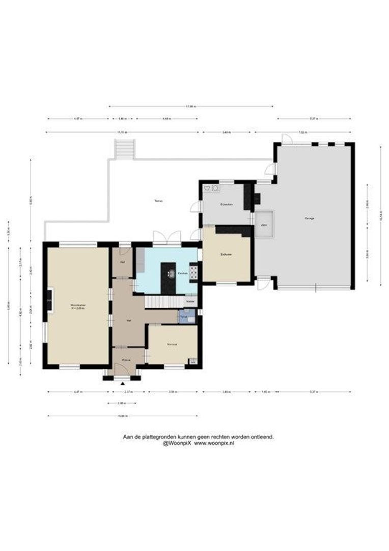 Oude Raadhuisstraat 10, Obbicht plattegrond-0