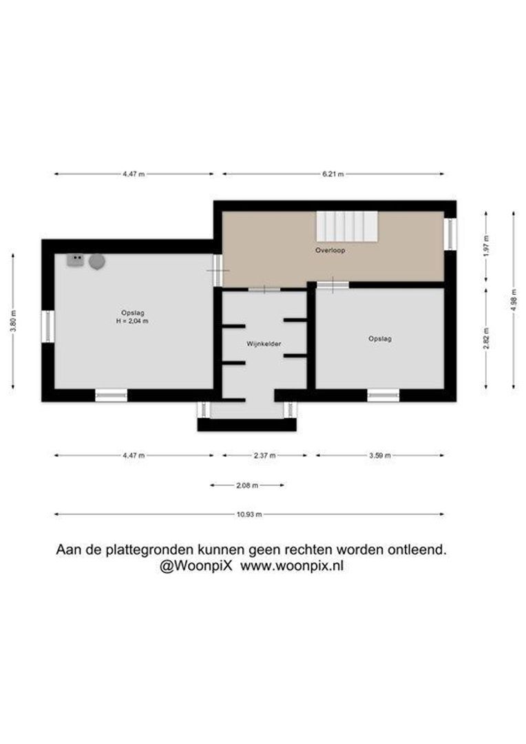 Oude Raadhuisstraat 10, Obbicht plattegrond-3