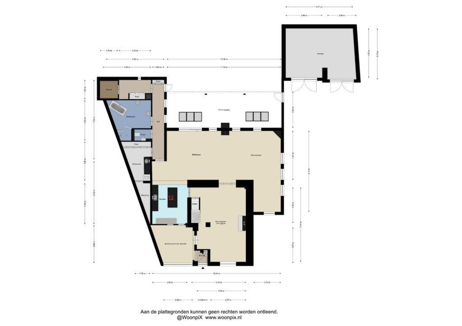 Houterend 44, Stein plattegrond-0
