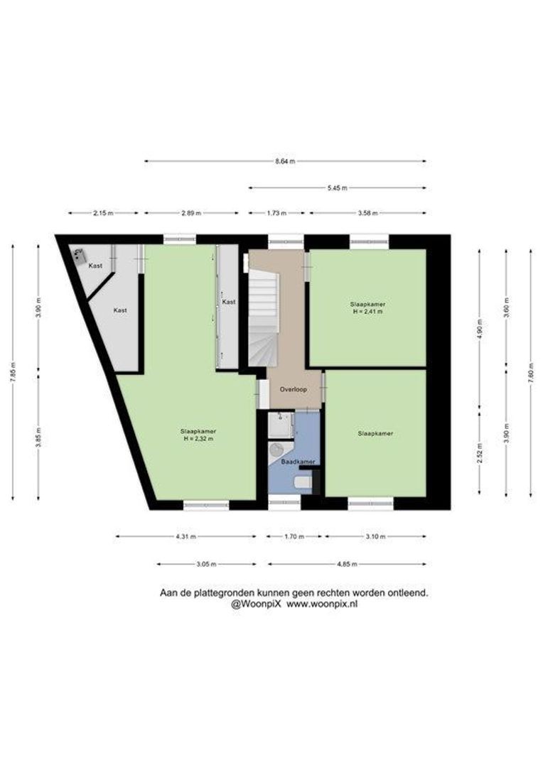 Houterend 44, Stein plattegrond-1