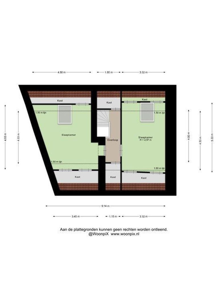 Houterend 44, Stein plattegrond-2