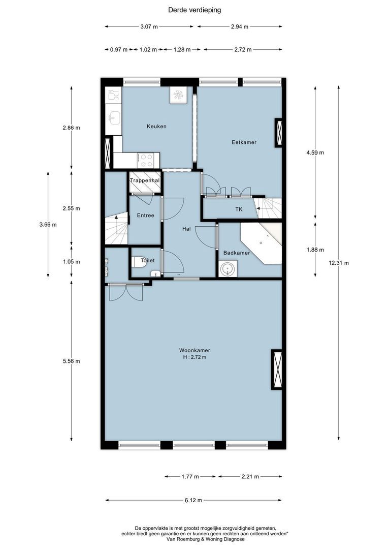Eerste Boerhaavestraat 5 3, Amsterdam plattegrond-0