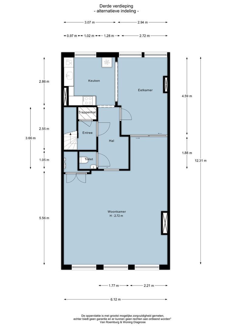 Eerste Boerhaavestraat 5 3, Amsterdam plattegrond-3