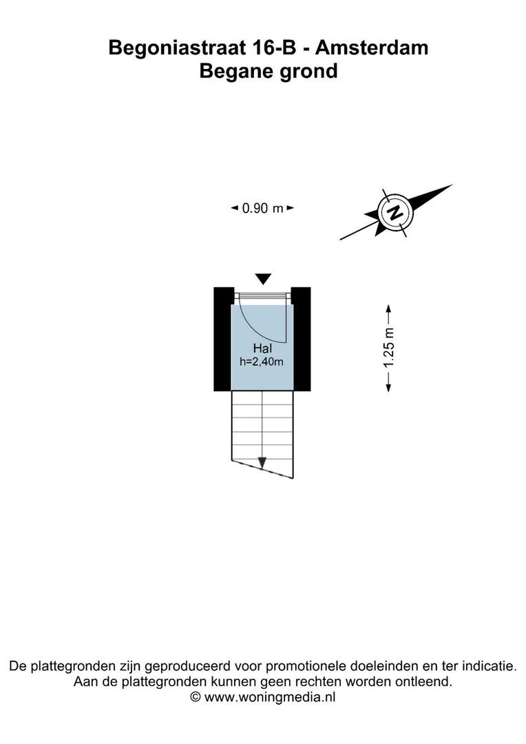Begoniastraat 16 B, Amsterdam plattegrond-2