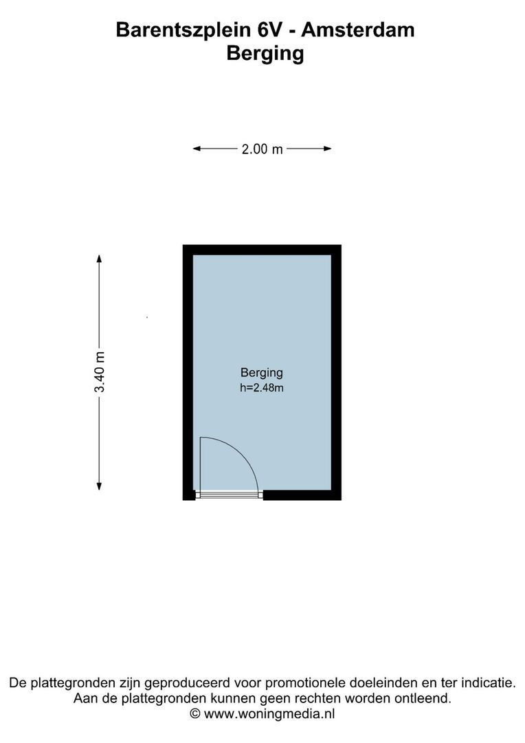 Barentszplein 6 V, Amsterdam plattegrond-1