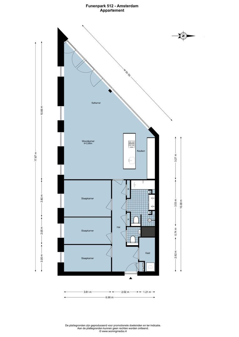 Funenpark 512, Amsterdam plattegrond-0