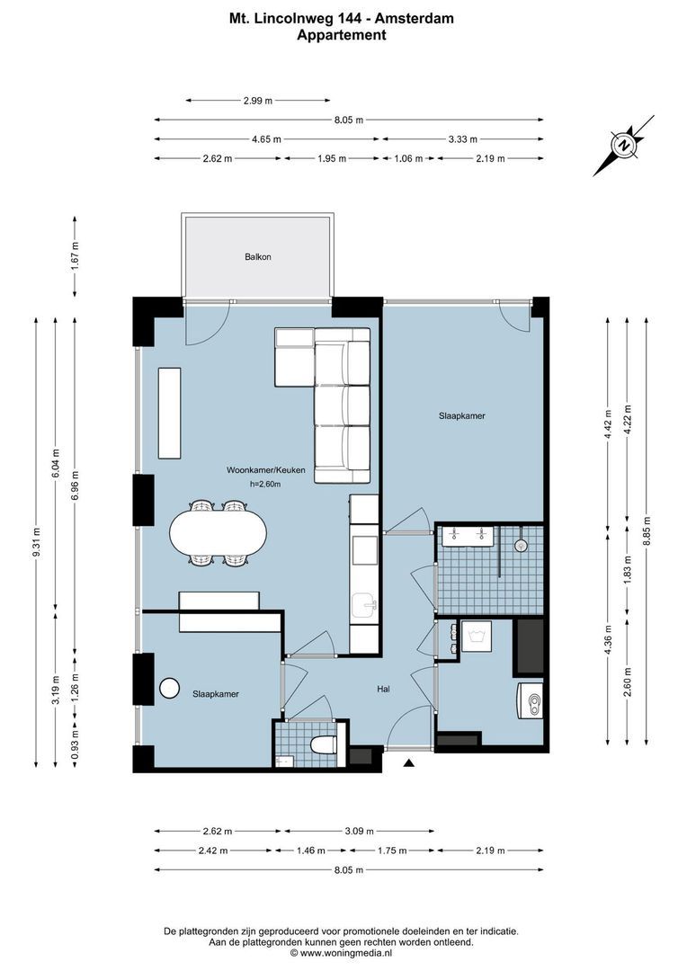 mt. Lincolnweg 144, Amsterdam plattegrond-0
