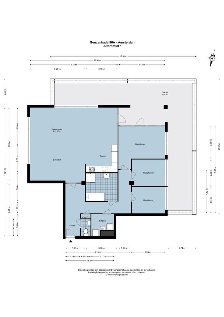 Geuzenkade 96 A, Amsterdam plattegrond-1