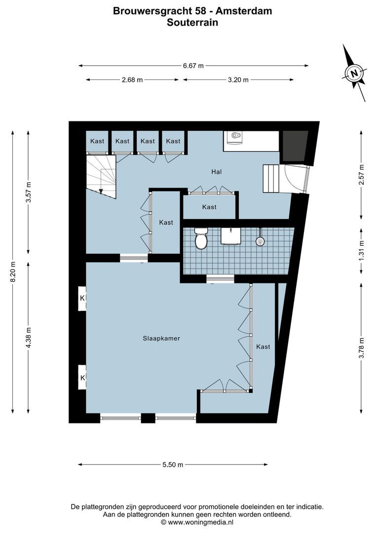 Brouwersgracht 58, Amsterdam plattegrond-4