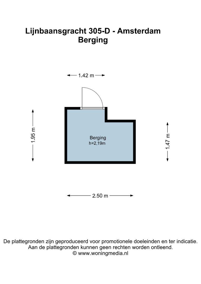 Lijnbaansgracht 305 D, Amsterdam plattegrond-1