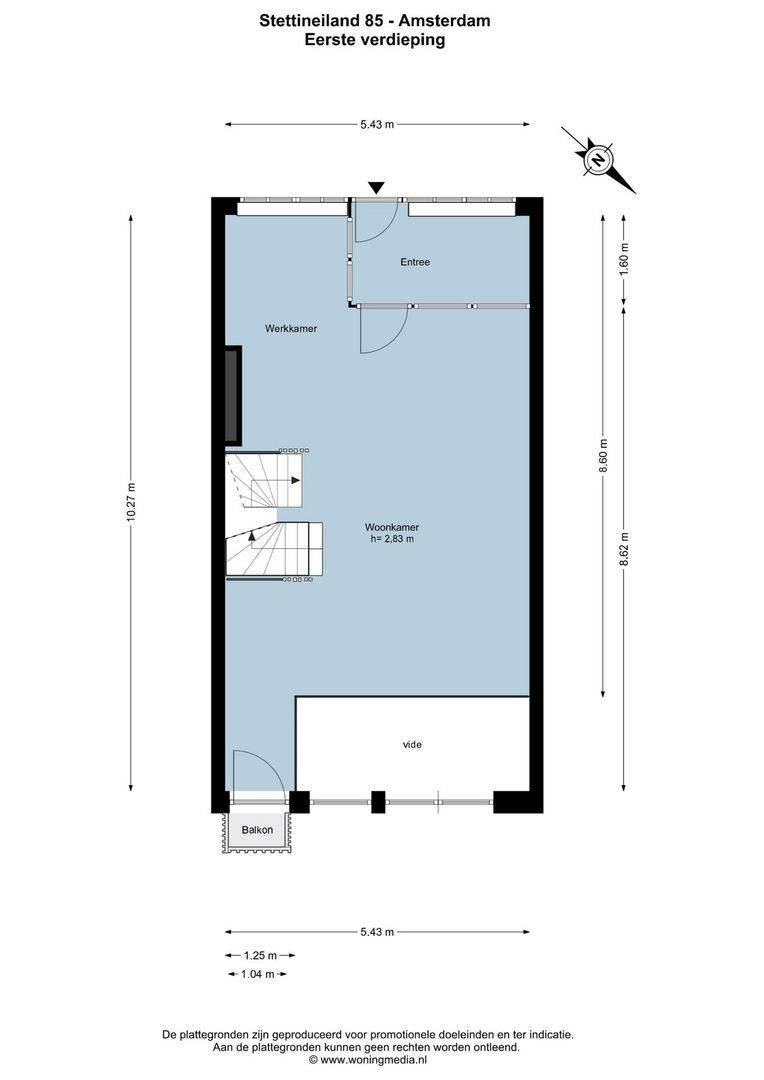Stettineiland 85, Amsterdam plattegrond-1
