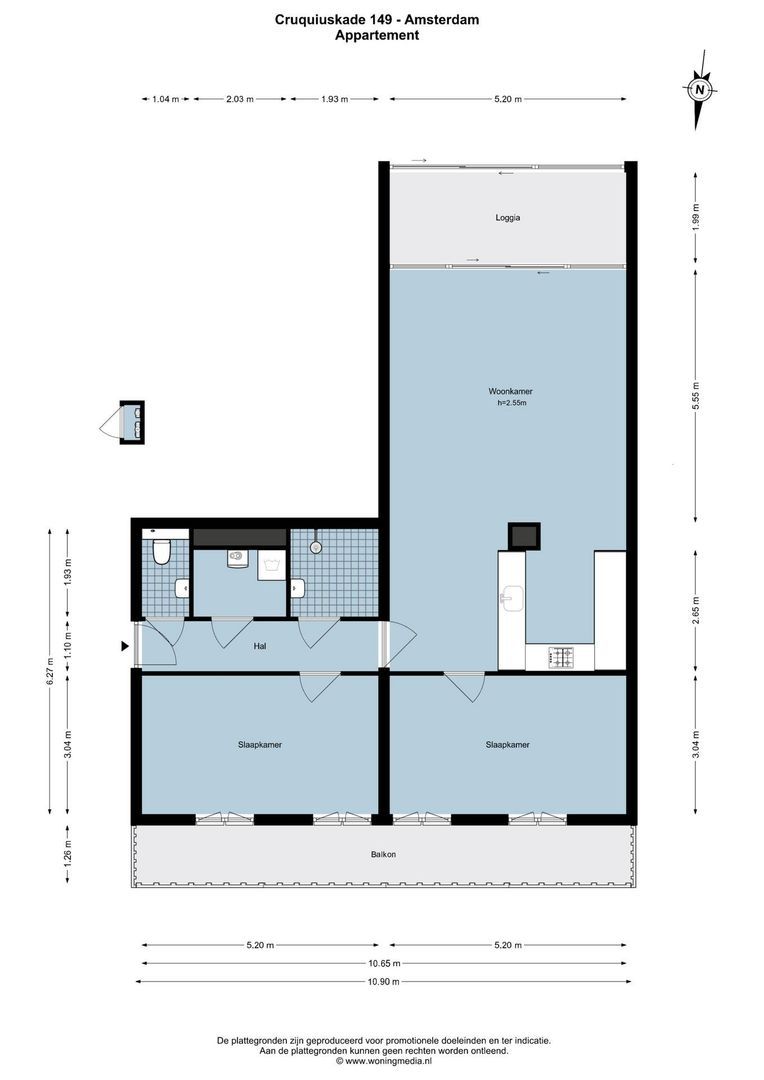 Cruquiuskade 149, Amsterdam plattegrond-0