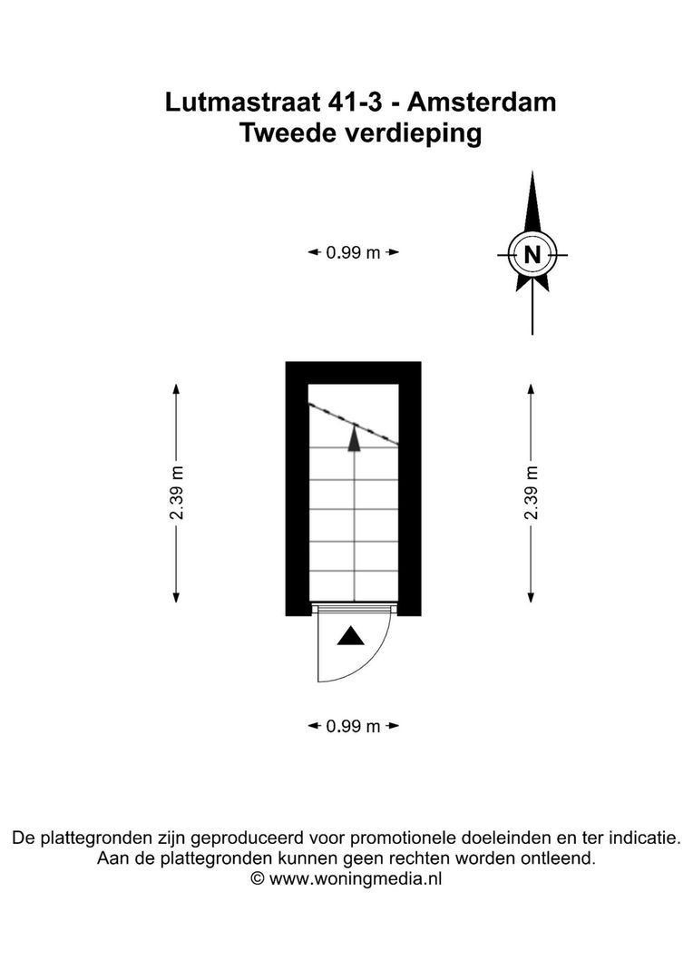 Lutmastraat 41 3, Amsterdam plattegrond-0