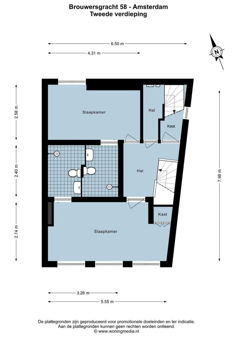 Brouwersgracht 58, Amsterdam plattegrond-2