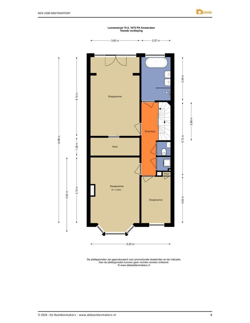 Lomanstraat 75 2, Amsterdam plattegrond-0