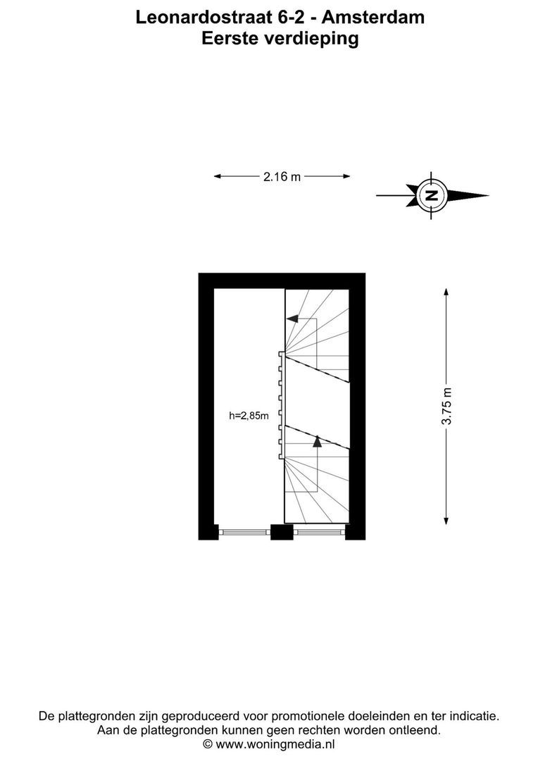 Leonardostraat 6 2, Amsterdam plattegrond-3