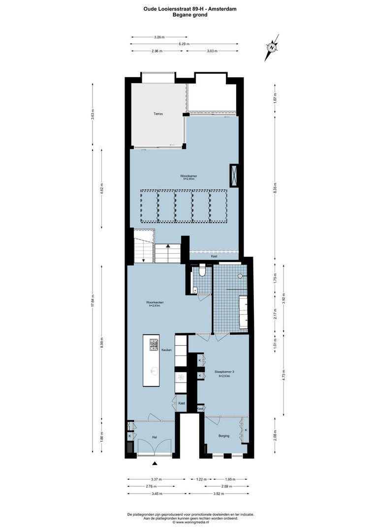 Oude Looiersstraat 89 H, Amsterdam plattegrond-0