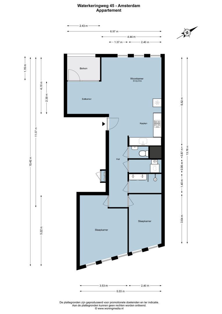 Waterkeringweg 45, Amsterdam plattegrond-0