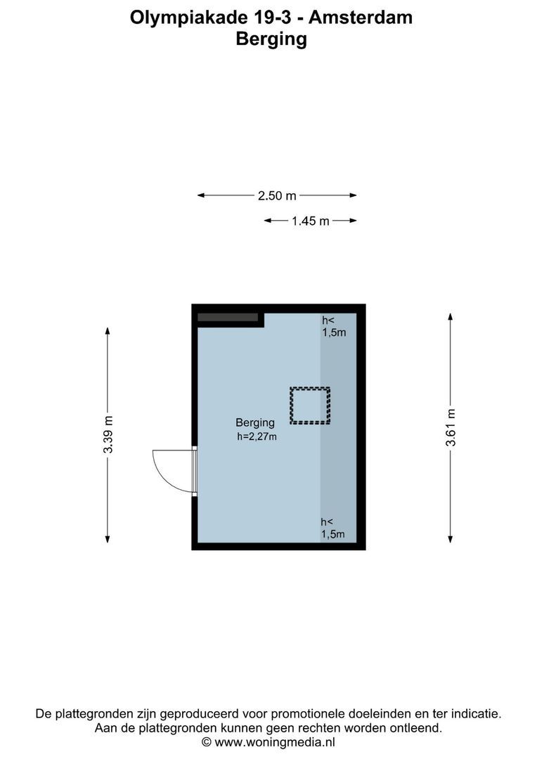 Olympiakade 19 3, Amsterdam plattegrond-1