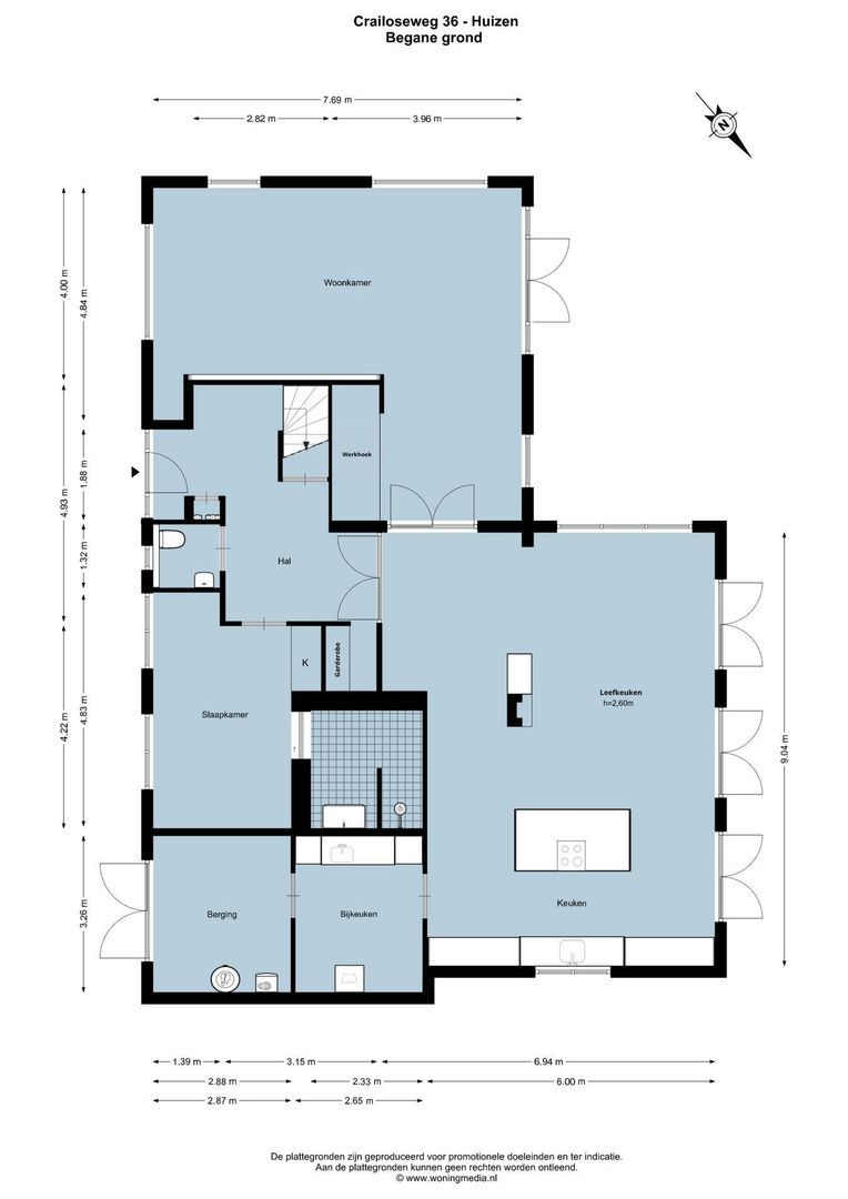 Crailoseweg 36, Huizen plattegrond-0