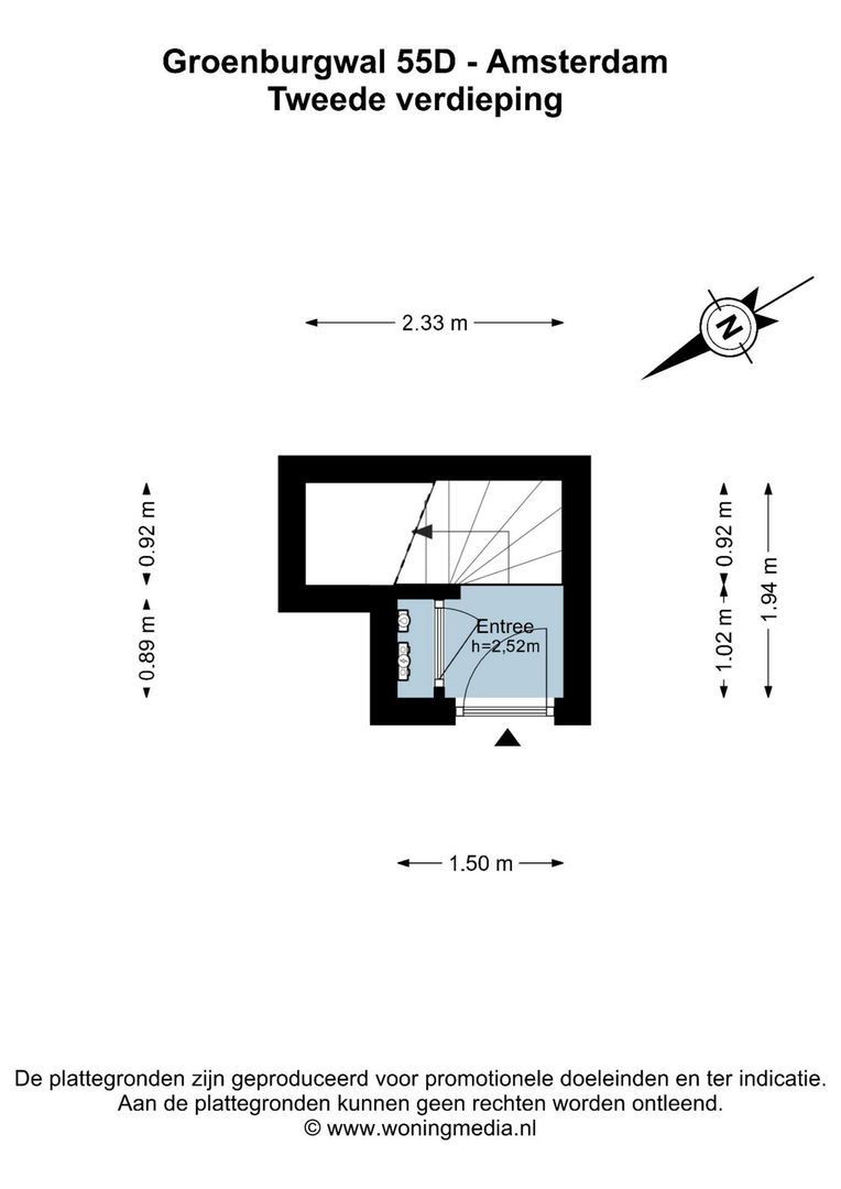 Groenburgwal 55 D, Amsterdam plattegrond-0