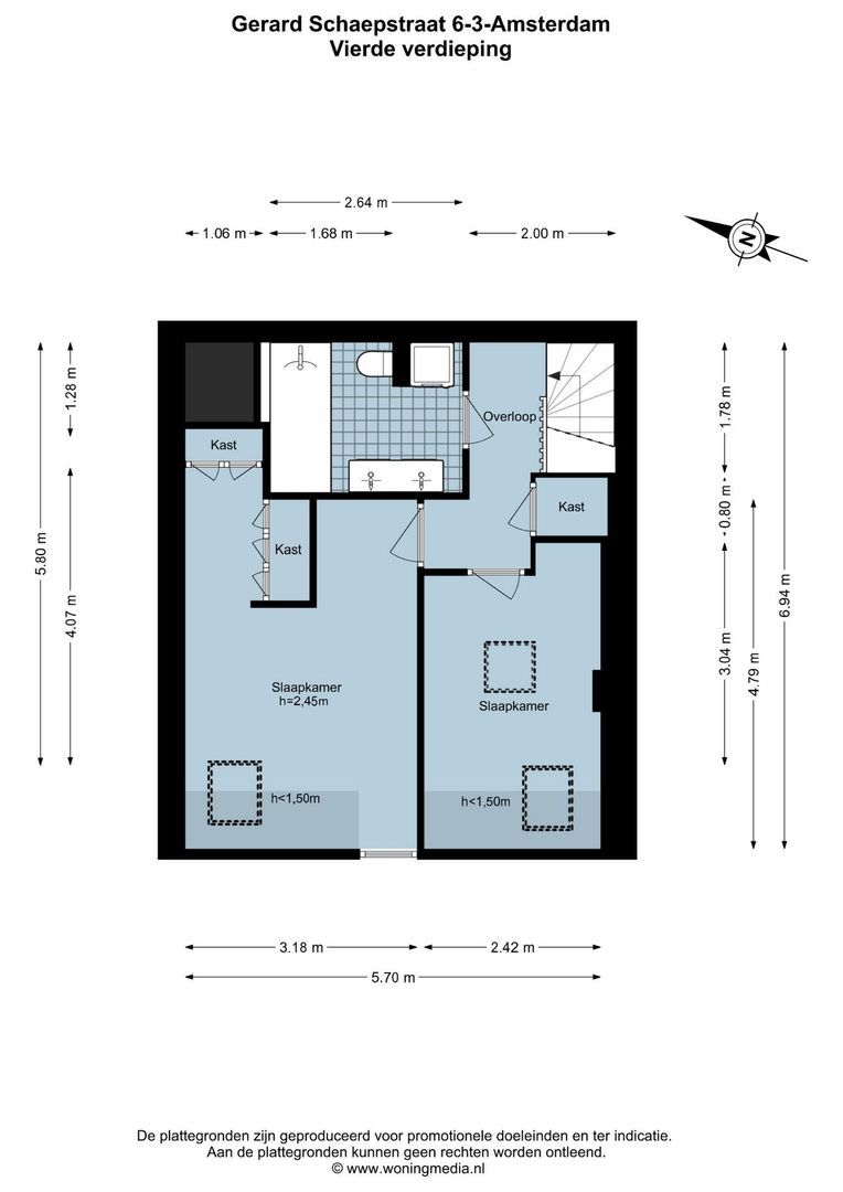 Gerard Schaepstraat 6 3, Amsterdam plattegrond-1