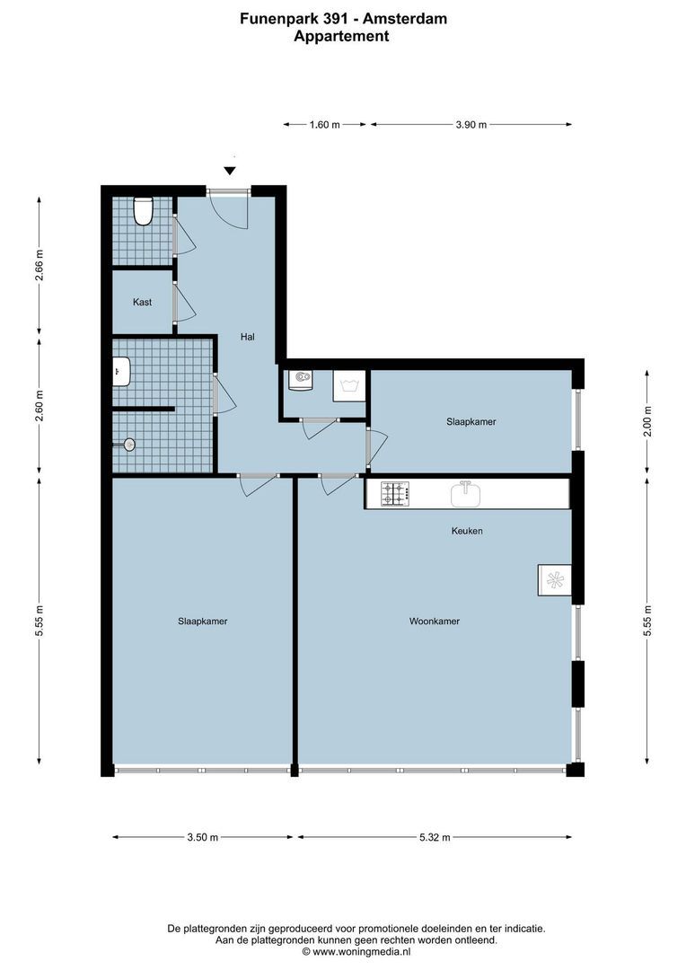Funenpark 391, Amsterdam plattegrond-0