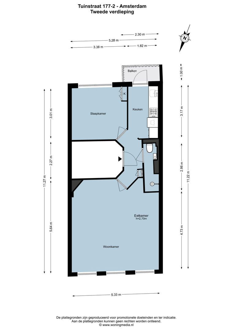 Tuinstraat 177 2, Amsterdam plattegrond-0