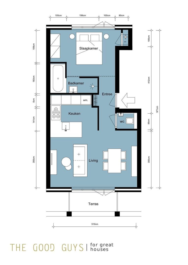 Lange Leidsedwarsstraat 32 E, Amsterdam plattegrond-0