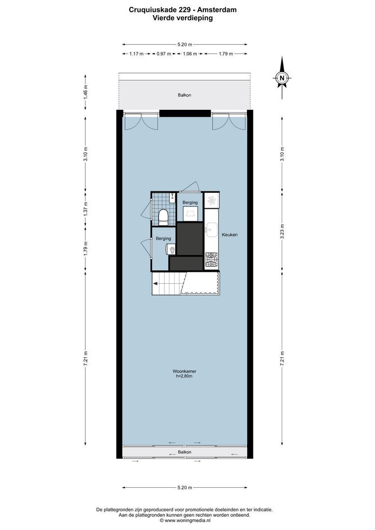Cruquiuskade 229, Amsterdam plattegrond-1