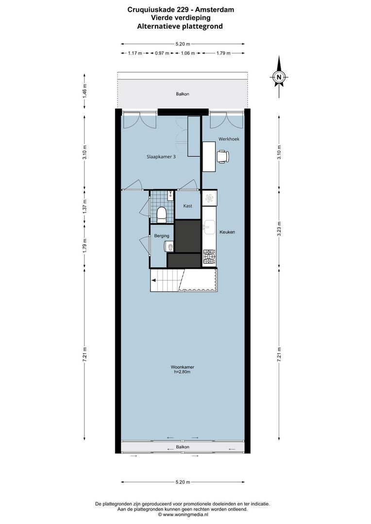 Cruquiuskade 229, Amsterdam plattegrond-2