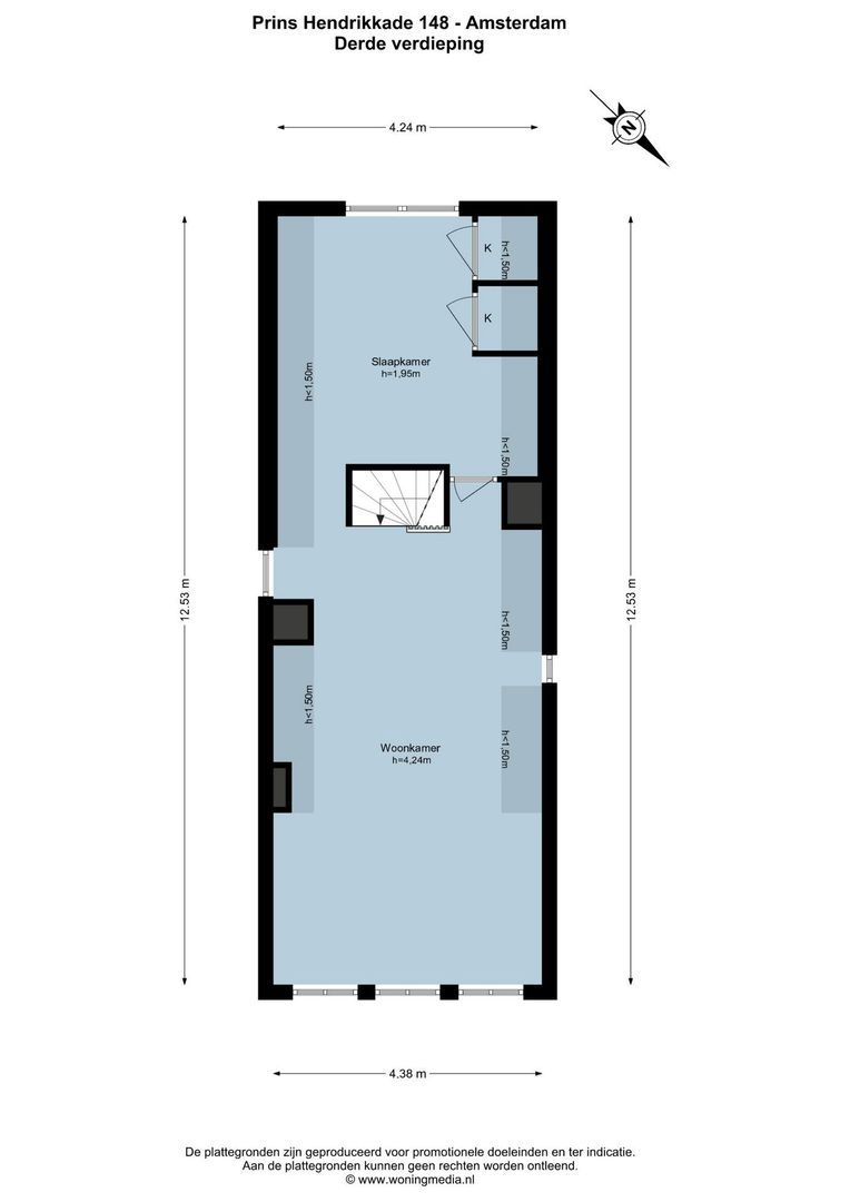 Prins Hendrikkade 148, Amsterdam plattegrond-3