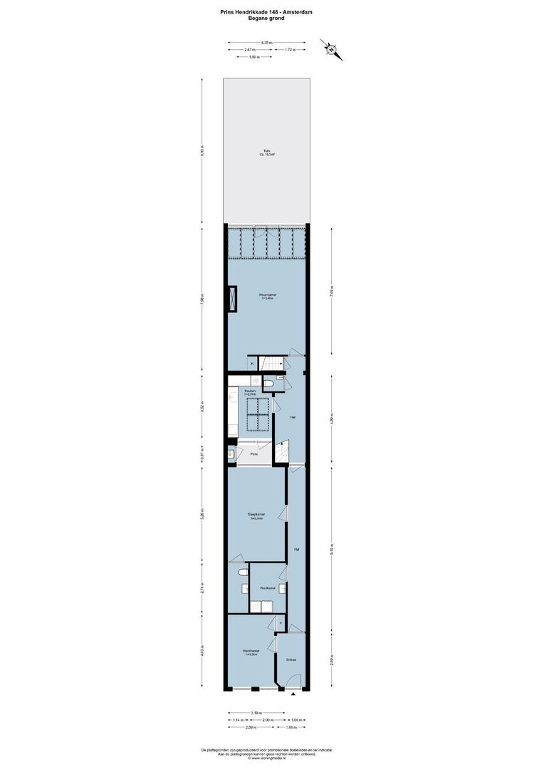 Prins Hendrikkade 148, Amsterdam plattegrond-0