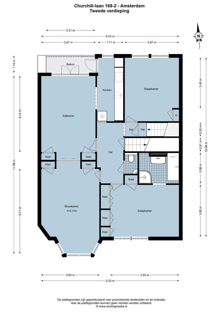 Churchill-laan 168 2, Amsterdam plattegrond-0