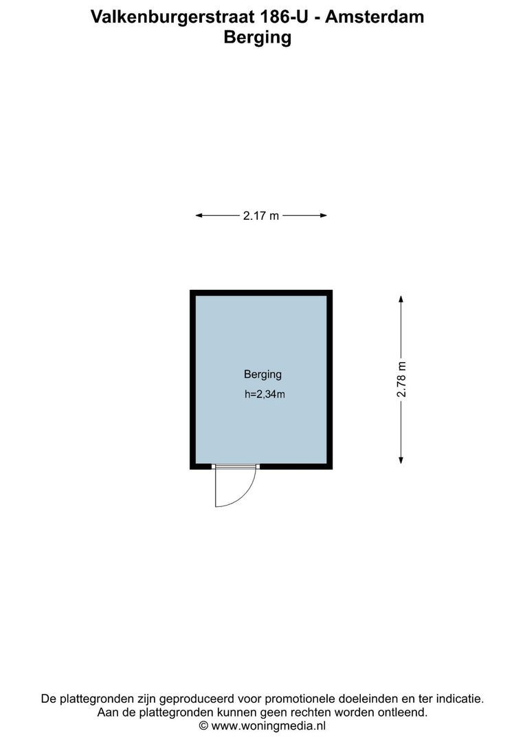 Valkenburgerstraat 186 U, Amsterdam plattegrond-2