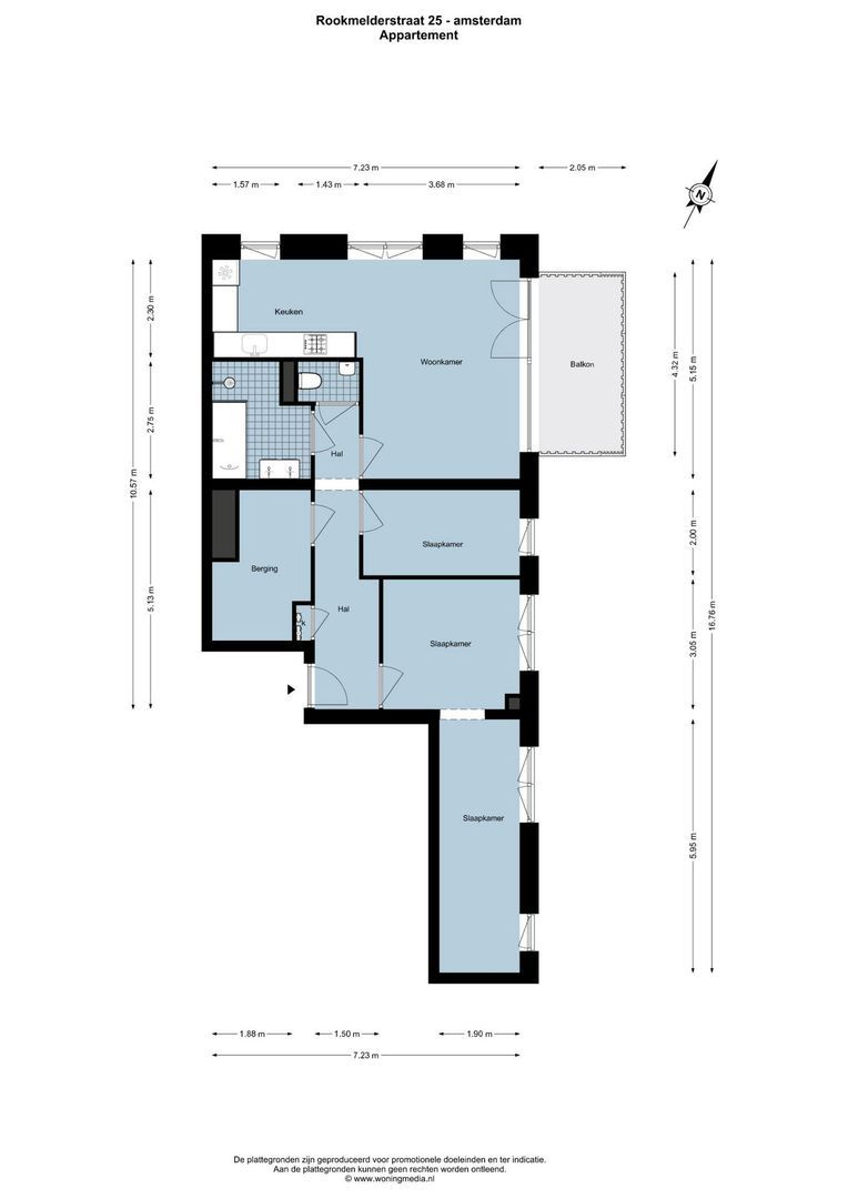 Rookmelderstraat 25, Amsterdam plattegrond-0