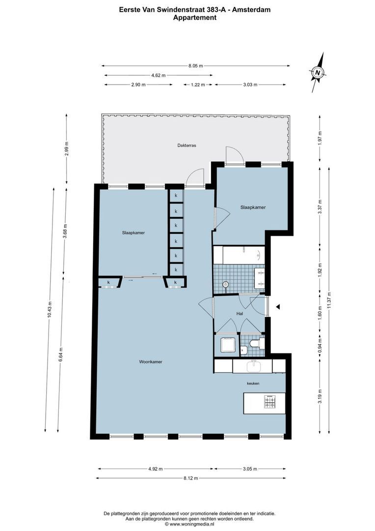 Eerste Van Swindenstraat 383 A, Amsterdam plattegrond-0