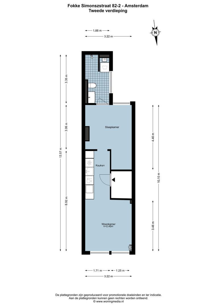 Fokke Simonszstraat 82 2, Amsterdam plattegrond-0