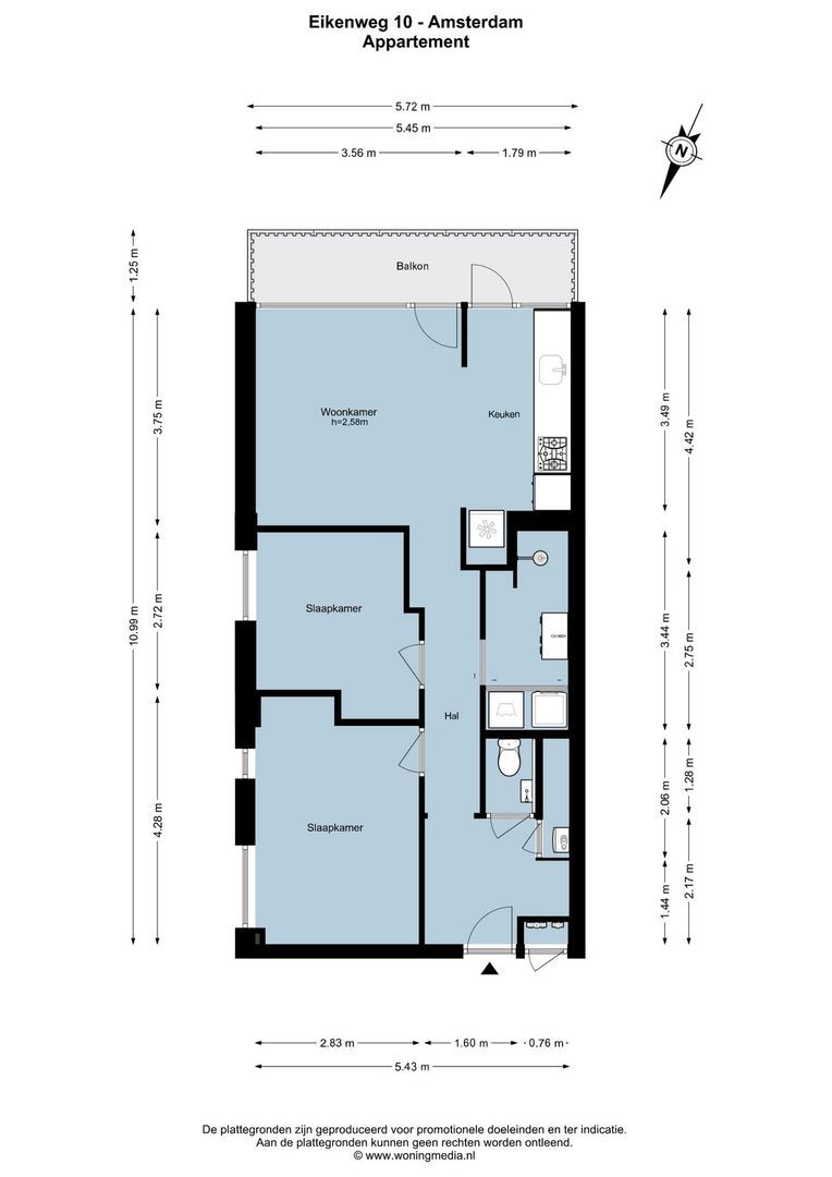 Eikenweg 10, Amsterdam plattegrond-0