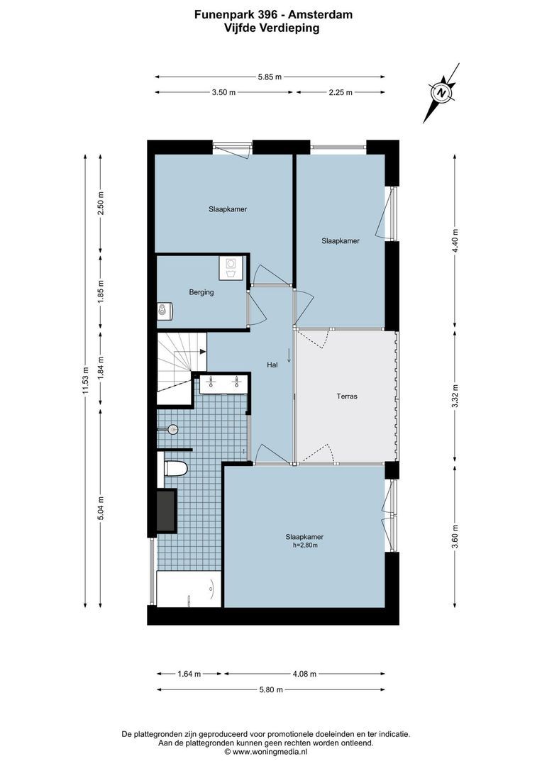 Funenpark 396, Amsterdam plattegrond-1