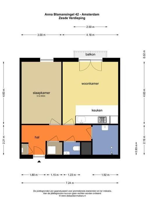 Anna Blamansingel 42, Amsterdam plattegrond-17