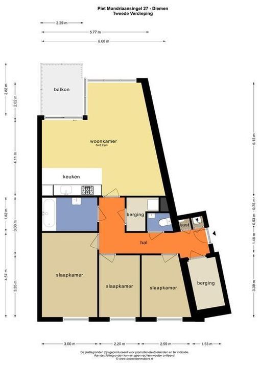 Piet Mondriaansingel 27, Diemen plattegrond-24