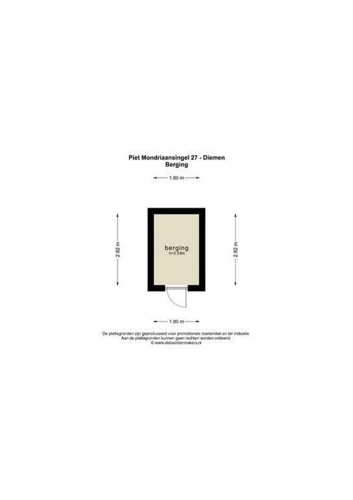 Piet Mondriaansingel 27, Diemen plattegrond-24