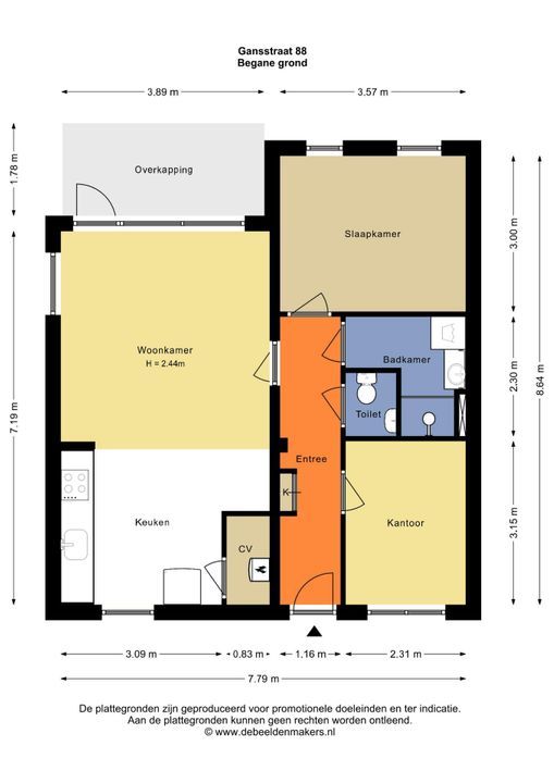 Gansstraat 88, Utrecht plattegrond-23