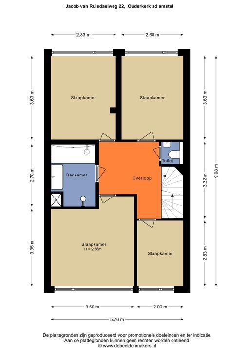 Jacob van Ruisdaelweg 22, Ouderkerk Aan De Amstel plattegrond-22