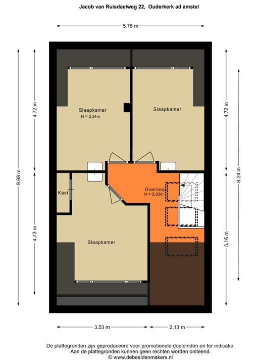 Jacob van Ruisdaelweg 22, Ouderkerk Aan De Amstel plattegrond-22