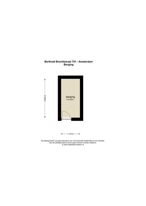 Berthold Brechtstraat 791, Amsterdam plattegrond-17