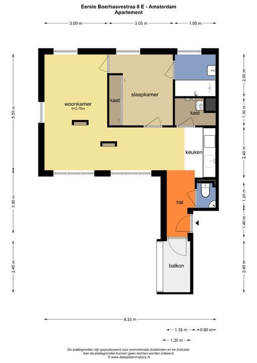 Eerste Boerhaavestraat 8 E, Amsterdam plattegrond-27