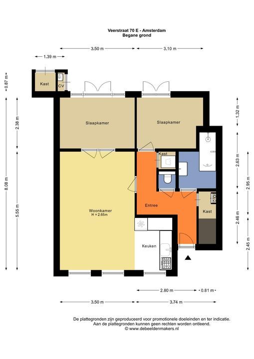Veerstraat 70 E, Amsterdam plattegrond-30